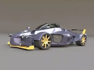 Tramontana futuristic concept car 3D model