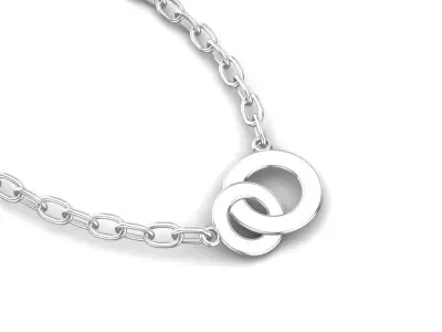 Dual Circle Pendant 3D print model