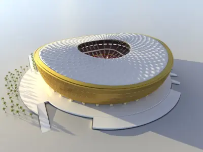 lusail stadium - fifa world cup 2022 qatar 3D model