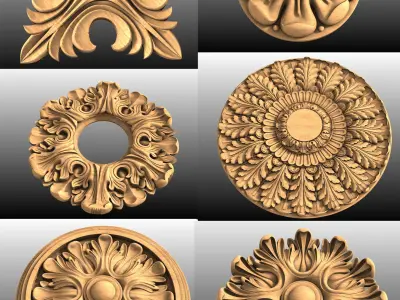 74 stl files collection 3D model