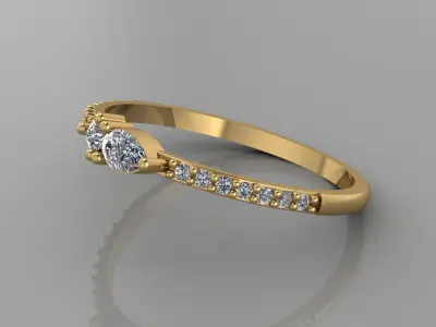 Women Ring 4 3D print model