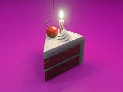 The delicious cake 3D model
