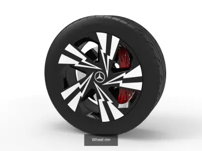 Wheel rims 3D Model Pack