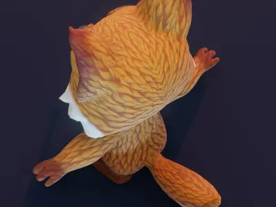 Cartoon Animated Lion and Fox 3D Model Collection Low-poly 3D model