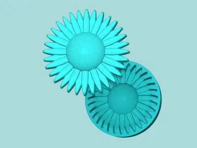 15 Sunflower Mold Collection - Silicone Maker - Template