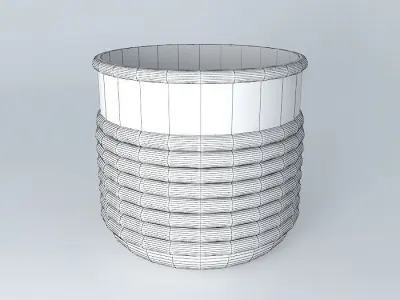 cachepô de metal metal plant pot Free 3D model