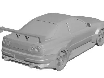 Car - Nissan 3D print model