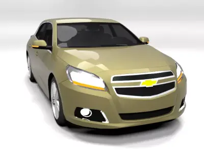 CHEVROLET MALIBU 2012 LOWPOLY Low-poly 3D model
