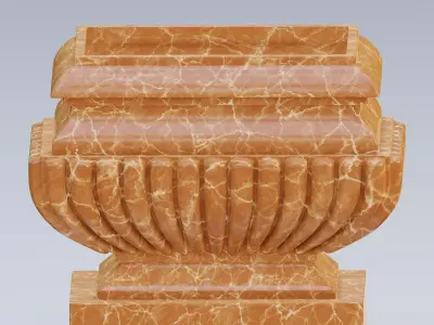 Garden urn planter18 3D model