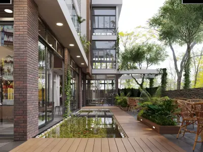 Coffee full sence - max 2016 - corona 3 3D model