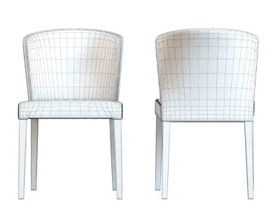 Crate and Barrel Curran  - Curran Quilted Dining Chair 3D model