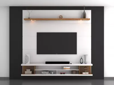 TV WALL 5 3D model