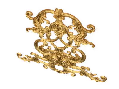 Classic decor ornament carved 63 3D model