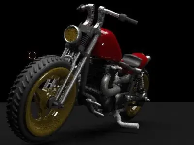 1 to 24 scale custom motorcycle 3D print model