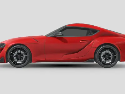 Toyota Supra 2020 Low-poly 3D model