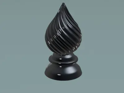 Carved Finial 3D print model