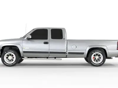 CHEVROLET CHEYENNE 2500 2001 EXTENDED CAB 3D model