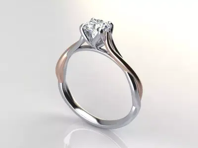 BATCH ELEGANT FEMALE COCKTAIL AND ENGEGAMENT RINGS  3D print model