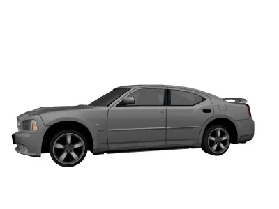 DODGE CHALLENGER SRT8 2013 - Custom Low-poly 3D model