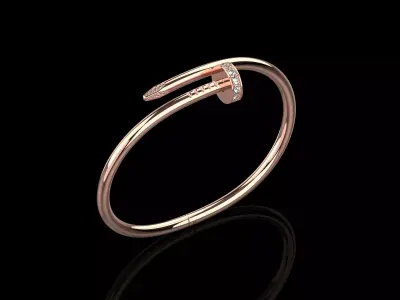 Juste un clou Bracelet 15 Size with Gems N83 3D print model