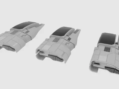 Mass Effect X3M Speeder 3D model