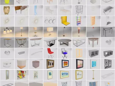 Furniture for Decoration 3D model