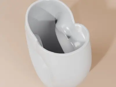 Heart Shaped Vase - Plant pot 3D print  3D print model