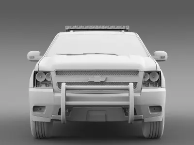 Chevrolet Suburban Z71 Police 2012 3D model