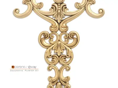 Decorative Plaster 001 3D model