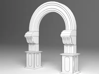 English Arch 3D model buy