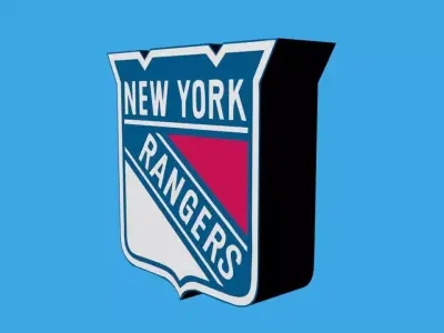 New York Rangers Team Logo 3D model