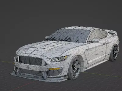 2017 Ford Mustang Shelby GT350R 3D model 3D model