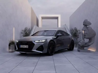 AXELOR Atrium Court - Automotive CGI Blender Scene 3D model