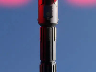 Kylo Ren Lightsaber Free 3D model