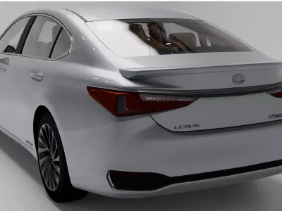 Lexus ES 300h Low-poly 3D model