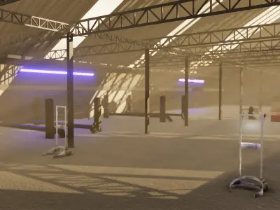 AAA Racing Garage Asset Pack 3D model