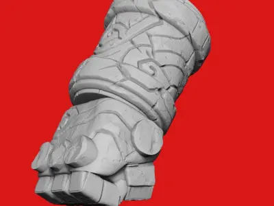 Hellboy arm Right hand of Doom 3D print model