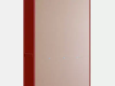 HEMNES Glass-door cabinet with 3 drawers 2 3D model