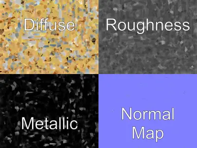 Edo Period Japanese Woodblock Print model pack Low-poly 3D model