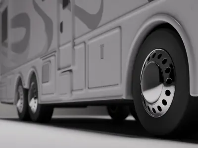 Nomad Luxury RV Explorer Car Low-poly 3D model