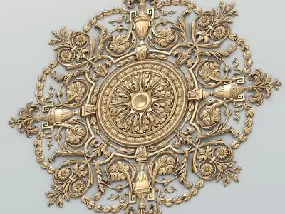 Round rosette 042 3D model