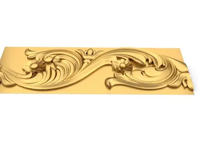 Classic carved decor ornament 369 3D model