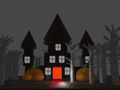 Casa de Halloween  3D model