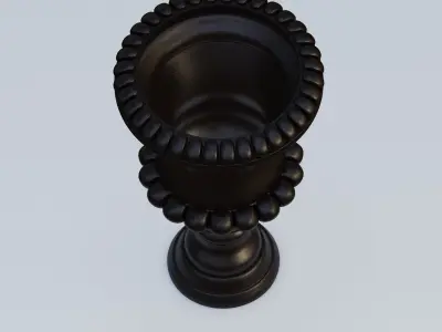Garden urn planter03 3D model