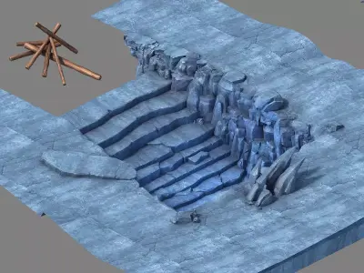 Stone Icefield - Cave 01 3D model