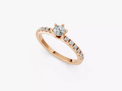 engagement ring-zdr0143 3D print model
