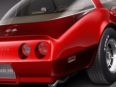 Chevrolet Corvette C3 1980 3D Model 3D model