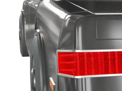 Police car 3D model - Textured and UV Mapped