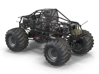 Monster Truck Bigfoot 2 3D model