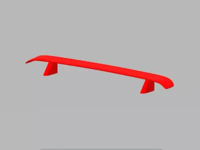 Sports car Spoiler 3D model